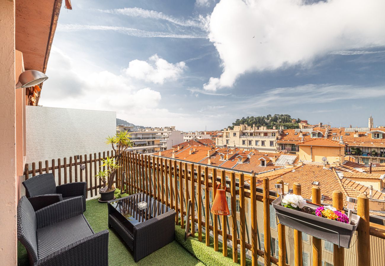 Apartment in Nice - Open Sky Terrace Lage 1 Bdr & Parking