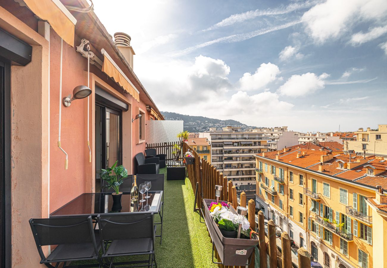 Apartment in Nice - Open Sky Terrace Lage 1 Bdr & Parking