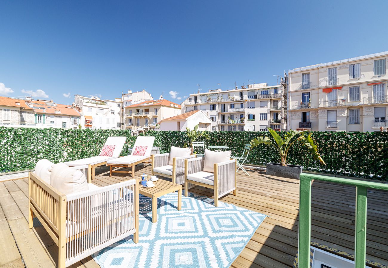 Appartement à Nice - Grande Terrasse Plein Ciel - 2 Pièces