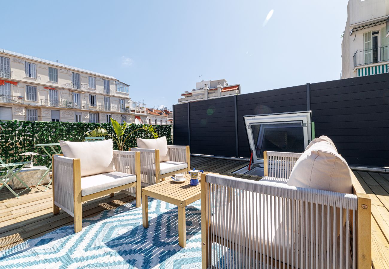 Appartement à Nice - Grande Terrasse Plein Ciel - 2 Pièces