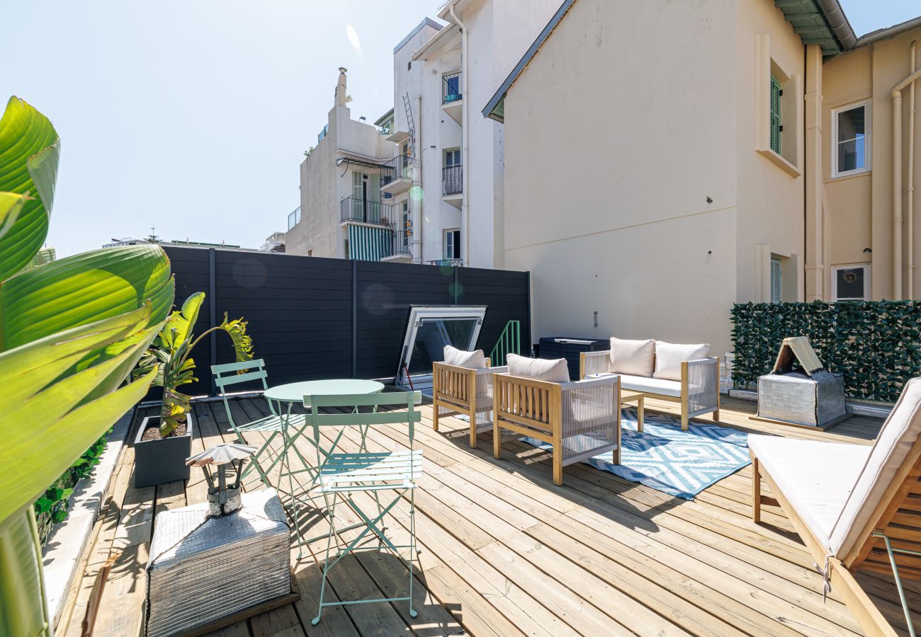 Appartement à Nice - Grande Terrasse Plein Ciel - 2 Pièces